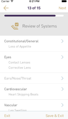 12.Review of systems screen